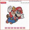Super Mario Tanooki Fly Embroidery Design File featuring Mario in Tanooki Suit for Machine Embroidery.