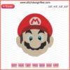 Super Mario Head Embroidery Design File, Mario Machine Designs, Iconic Mario Profile in Embroidery Format, Digital Download