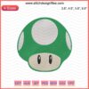 Retro Mushroom Green Embroidery Design File featuring Mario-inspired patterns for machine embroidery projects.