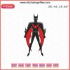Colorful Batman cartoon embroidery design file, DC Comics embroidery pattern for machine stitching, superhero theme.