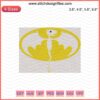 Batman Funny Logo Embroidery Design File, DC Comics Machine Embroidery Pattern, Quirky Batman Symbol for DIY Projects