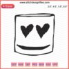 Marshmello Hat Embroidery Designs File, featuring iconic Marshmello helmet logo for machine embroidery enthusiasts.