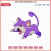 Rattata Male Embroidery Design File, Pokemon Machine Embroidery, Cute Rattata Pattern, Digital Download