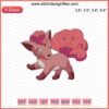 Vulpix Pokemon Embroidery Design File for Machine Embroidery, Cute Vulpix Pattern, Digital Embroidery Download