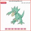 Golduck Pokemon Embroidery File: High-quality Pokemon machine embroidery design featuring Golduck for crafting projects.