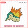 Cyndaquil Pokemon Embroidery Design File - Downloadable Cyndaquil Machine Embroidery Patterns for Pokemon Fans