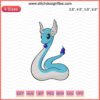 Dragonair Pokemon Embroidery Designs File, Digital Dragon Air Embroidery Pattern for Machine, Pokemon Sewing Craft