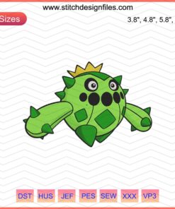 Cacnea Pokemon Embroidery Design File, Machine Embroidery, Digital Pattern, Stitch Art, Sewing Design, DIY Craft