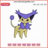 Delcatty Pokemon Embroidery Designs File, vibrant machine embroidery patterns, digital download, embroidery art.