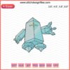 Regice Pokemon embroidery design file, perfect for machine embroidery, featuring detailed Regice character for instant download.
