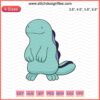 Quagsire Pokemon Machine Embroidery Designs File, digital download for embroidery projects featuring Quagsire character.