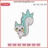 Pachirisu Pokemon Embroidery Designs File, Cute Pachirisu Machine Embroidery Patterns, Digital Pokemon Stitch Design