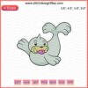 Seel Pokemon Embroidery Design, Machine Embroidery File, Cute Seel Pattern, Digital Download for Embroidery Projects
