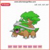 Torterra Pokemon Embroidery Design File, Machine Embroidery Pattern, Digital Download, DIY Crafts, Cute Pokemon Decor
