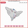 Togekiss Pokemon Embroidery Design File, Machine Stitch Patterns, Perfect for Pokemon Fans, Instant Digital Download
