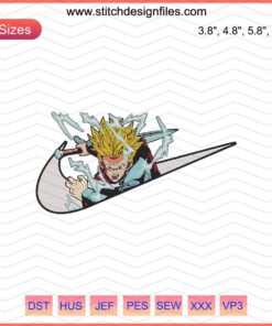 Nike x Trunks Embroidery Designs File, featuring iconic Nike and Trunks stitching patterns for machine embroidery enthusiasts.