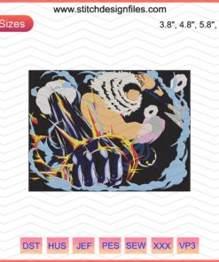 Nike x Charlotte Katakuri One Piece embroidery design file, featuring intricate Nike and anime-inspired designs for machine embroidery.