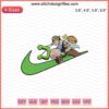 Usopp-inspired Nike embroidery design file, featuring intricate machine embroidery for custom apparel.