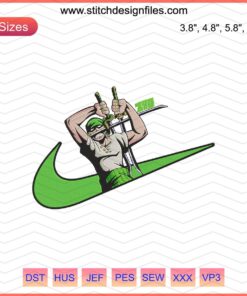 Nike x Roronoa Zoro Machine Embroidery File, featuring Zoro's sword symbol, perfect for embroidery enthusiasts.