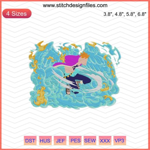 Marco Embroidery Designs File, One Piece Machine Embroidery, Nautical Themed Pattern, Eye-catching Stitches, Digital Download