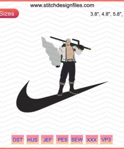 Smoker x Nike One Piece Embroidery Design File, Machine Embroidery Pattern, Trendy Logo Stitch, DIY Sewing Project