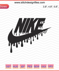 Nike Logo Embroidery Designs File featuring high-quality, machine embroidery patterns in various styles for custom projects.