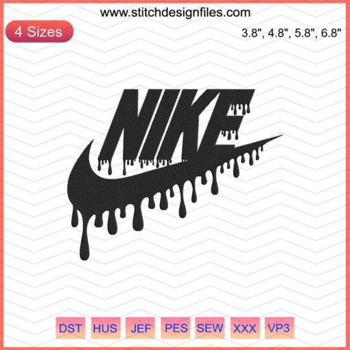 Nike Logo Embroidery Designs File featuring high-quality, machine embroidery patterns in various styles for custom projects.