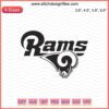 Los Angeles Rams logo embroidery file, machine embroidery patterns, NFL team design, downloadable embroidery designs.