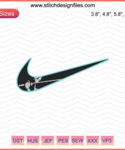 Nike x Kawaki Karma embroidery design file, featuring intricate Nike embroidery patterns for machine use.