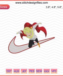 Nike x Vinsmoke Sanji Embroidery File: Unique Nike machine embroidery designs inspired by One Piece character Sanji.