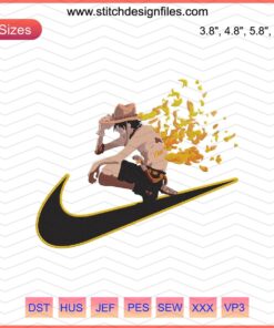 Nike x Ace Memories Embroidery Designs File: Unique Nike machine embroidery patterns, perfect for customization and creative projects.