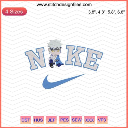 Cute Nike Karin Chibi Embroidery Designs File, Ideal for Machine Embroidery, Adorable Character in Modern Style.