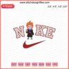 Chibi Nike Jugo embroidery file, Nike machine embroidery design, cute sneaker character, digital download, sewing pattern.