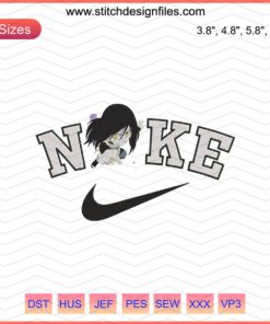 Chibi Orochimaru Nike Embroidery Design, Machine Embroidery File, Unique Anime Themed Pattern