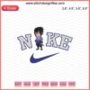 Nike Chibi Sasuke Mangekyou Embroidery Designs File, Naruto-themed intricate Nike embroidery patterns.