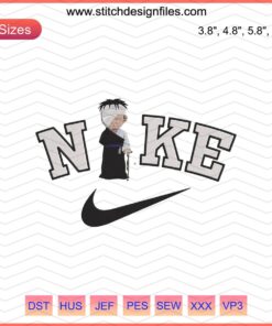 Nike Chibi Danzo Embroidery Design File, Cute Nike Machine Embroidery Pattern, Digital Download, Detailed Cartoon Stitching