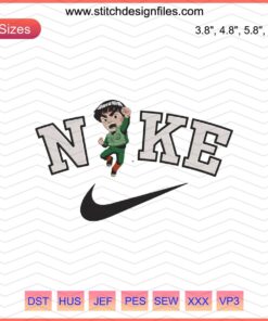 Nike Chibi Gai Embroidery File, Cute Nike Machine Embroidery Design, Unique Sports Emblem, Embroidery Patterns Digital Download.