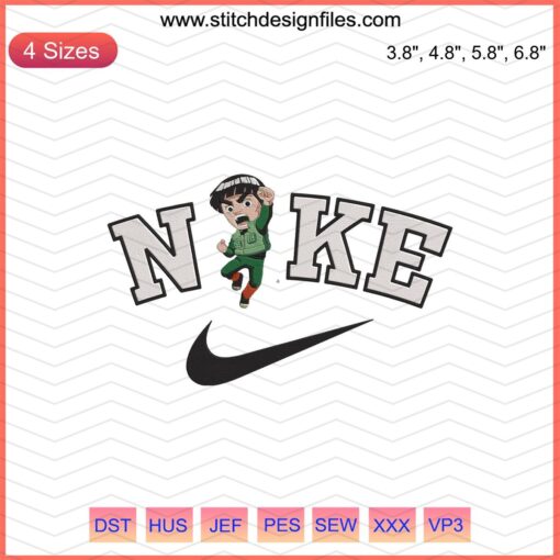 Nike Chibi Gai Embroidery File, Cute Nike Machine Embroidery Design, Unique Sports Emblem, Embroidery Patterns Digital Download.
