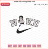 Nike x Chibi Neji Machine Embroidery Designs File featuring Nike swoosh, Chibi-style Neji character embroidery pattern.