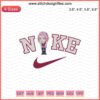 Nike x Chibi Sakura embroidery file featuring Nike swoosh and Sakura flower design, perfect for machine embroidery projects.