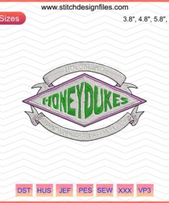 Whimsical Honeydukes Harry Potter Embroidery Design for Machine Embroidery Fans, Featuring Vibrant Magical Candy Patterns.
