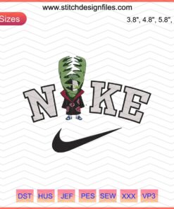 Nike x Chibi Zetsu Akatsuki Embroidery Designs File featuring unique Nike machine embroidery patterns, anime-inspired details.