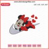 Minnie Mouse Red Nike Embroidery Design File, Cute Machine Embroidery Patterns, Disney-Inspired Nike Embroidery