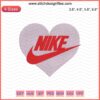 Nike Heart Big Love Embroidery Design File, featuring the iconic Nike swoosh in vibrant colors for machine embroidery projects.