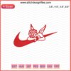 Nike Cupid Embroidery Design File - Machine Embroidery Digital Art with Nike Swoosh and Cupid Motif.
