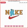 Nike Cookie Monster Embroidery Design File, featuring iconic blue Cookie Monster for seamless Nike machine embroidery projects.