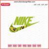 Nike Grinch Eyes Embroidery Design File, Christmas-themed Nike Embroidery, Digital Machine Embroidery Patterns