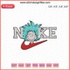 Nike Thing One embroidery design featuring Dr. Seuss themes, digital file for embroidery machines.
