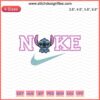 Nike x Stitch Disney Head Embroidery Designs File: Nike logo with Stitch character for machine embroidery.