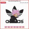 Black Goku Adidas embroidery design, featuring anime character in striking pose, ideal for machine embroidery enthusiasts.